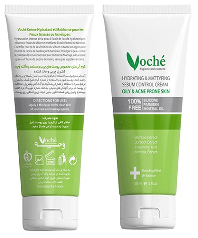کرم ابرسان پوست چرب واکنه ای . وچه