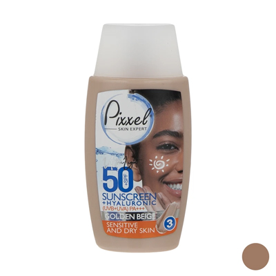 کرم ضدافتاب spf50 بژروشن پوست خشک وحساس50میل . پیکسل